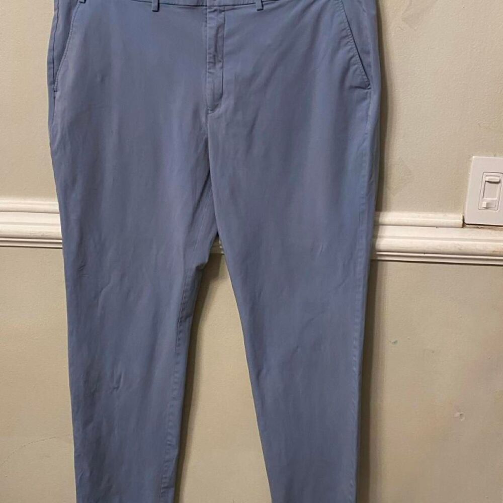 Michael-kors Men's Blue and Grey Trousers